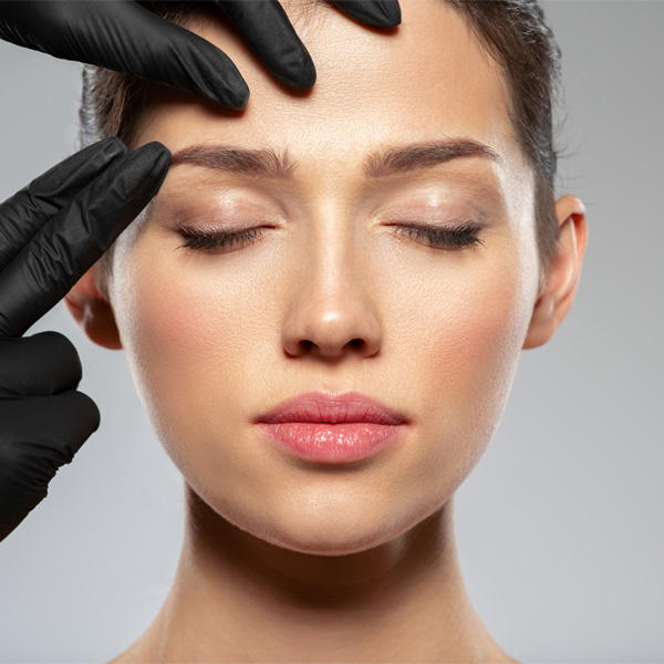 Face check for brow lift